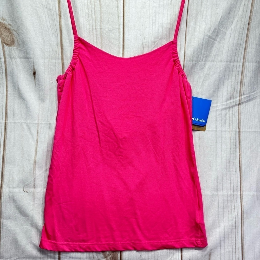 NEW Columbia Greenway T Cami Cotton Tank Top in Hot Pink